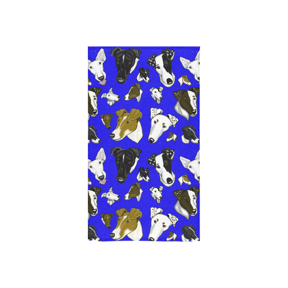 Smooth Fox Terrier -Royal Blue Custom Towel 16"x28"