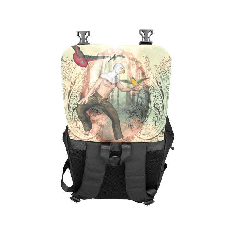 The birdman with birds Casual Shoulders Backpack (Model 1623)