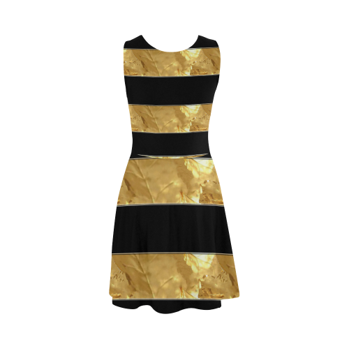 Black Gold Stripes Atalanta Sundress (Model D04)