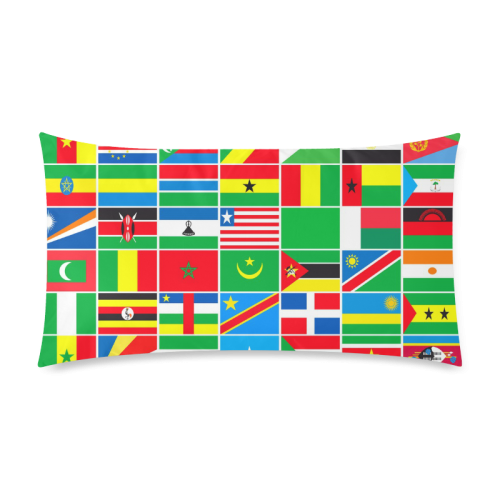 AFRICA Custom Rectangle Pillow Case 20"x36" (one side)