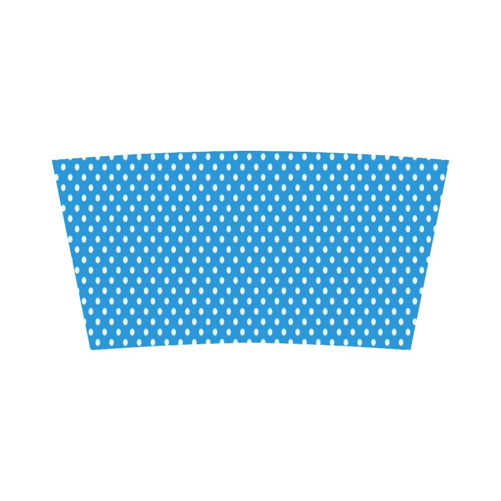 Turquoise With White Dots Bandeau Top