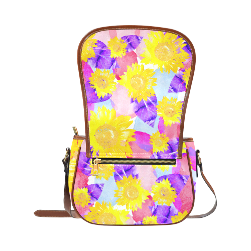 Sunflower Saddle Bag/Large (Model 1649)