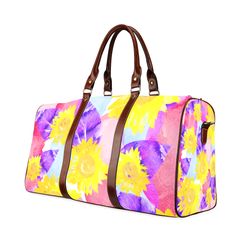 Sunflower Waterproof Travel Bag/Small (Model 1639)