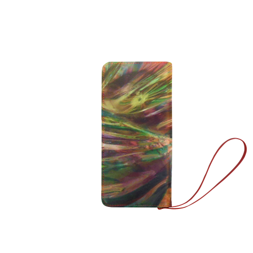 Abstract Colorful Glass Women's Clutch Wallet (Model 1637)