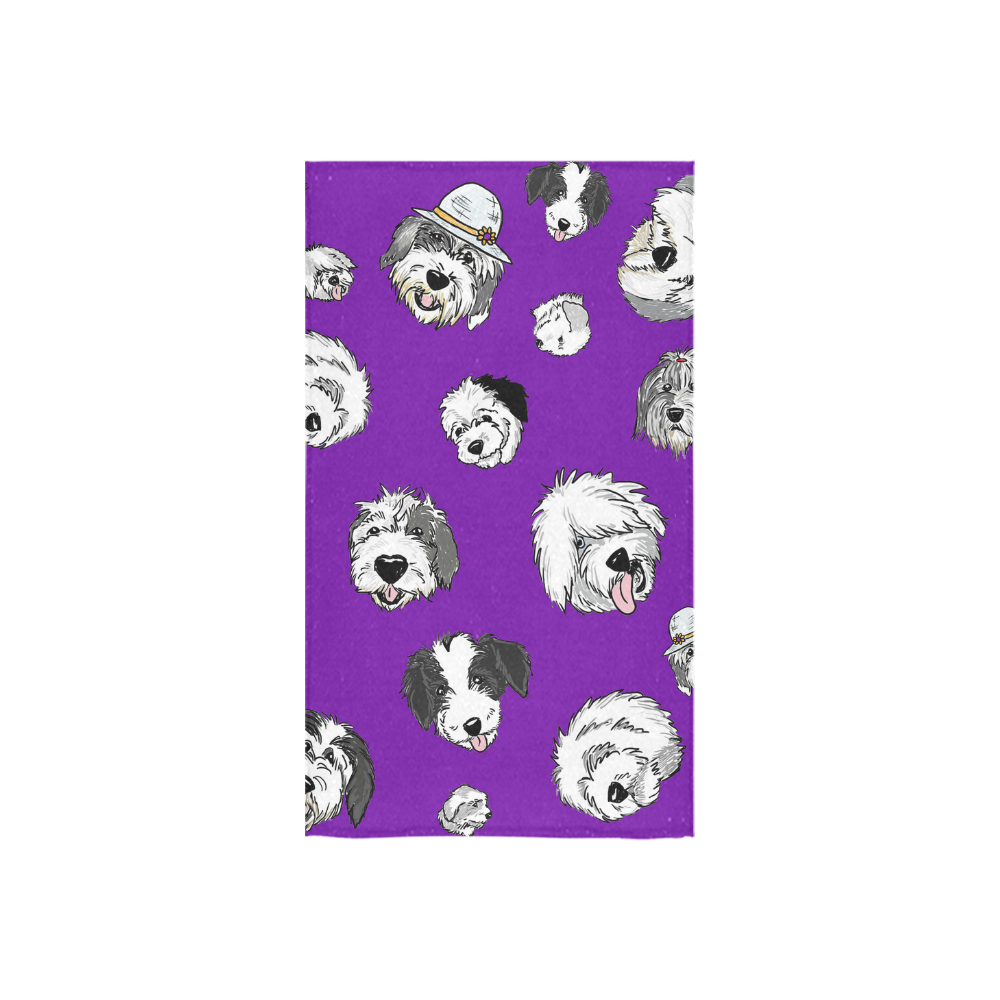 OES Faces Royal Purple Custom Towel 16"x28"