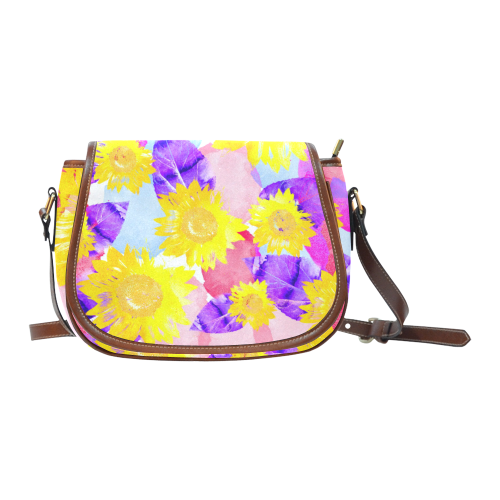 Sunflower Saddle Bag/Large (Model 1649)