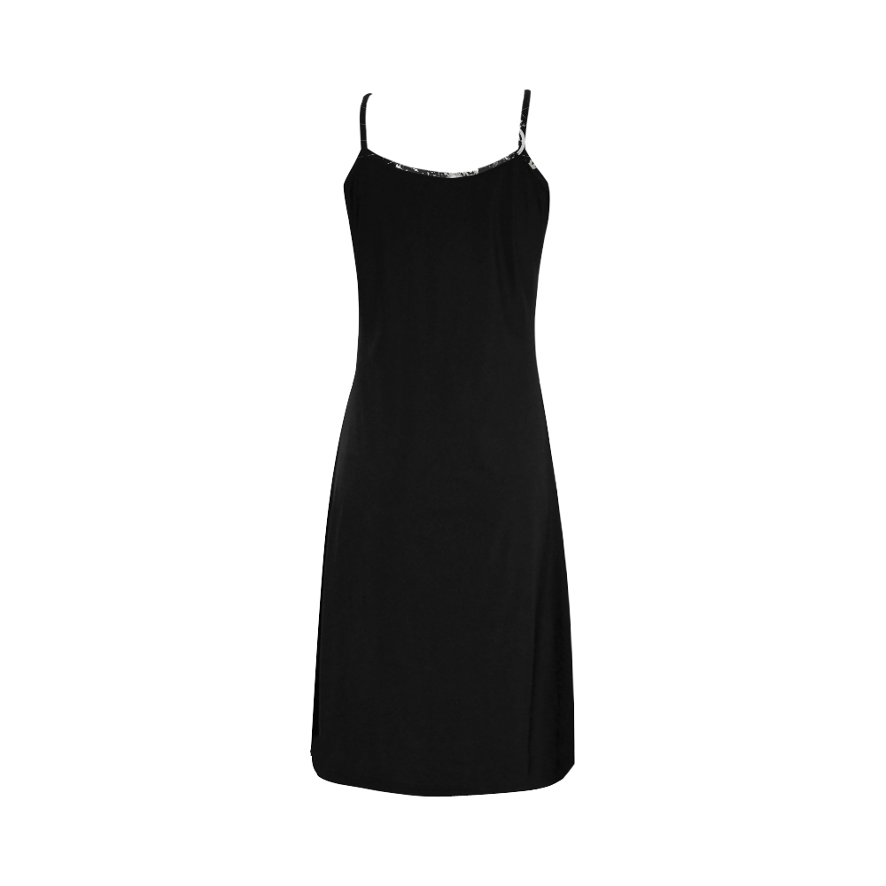 Dark Gothic Skull Alcestis Slip Dress (Model D05)
