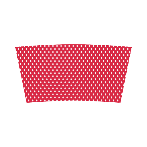 Red With White Dots Bandeau Top