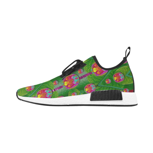 Orchid Forest Filled of big flowers and chevron Men’s Draco Running Shoes (Model 025)