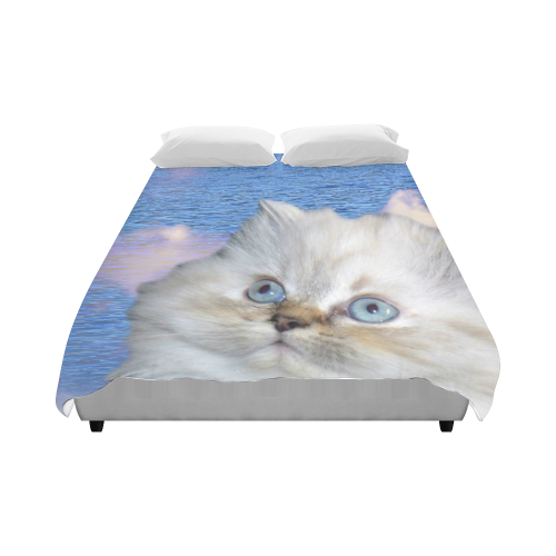 Cat and Water Duvet Cover 86"x70" ( All-over-print)