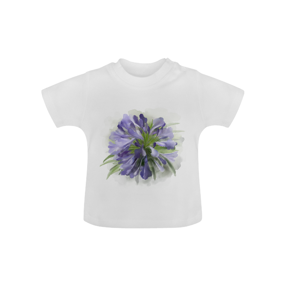 Purple Flower Baby Classic T-Shirt (Model T30)