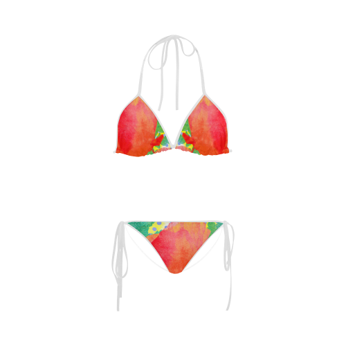 Poppy and Dots Custom Bikini Swimsuit