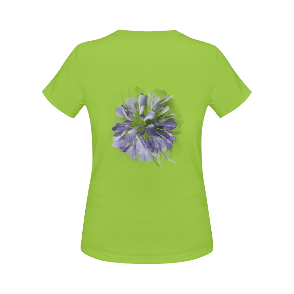 Purple Flower Women's Classic T-Shirt (Model T17）
