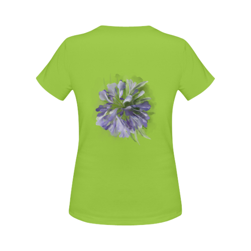 Purple Flower Women's Classic T-Shirt (Model T17）