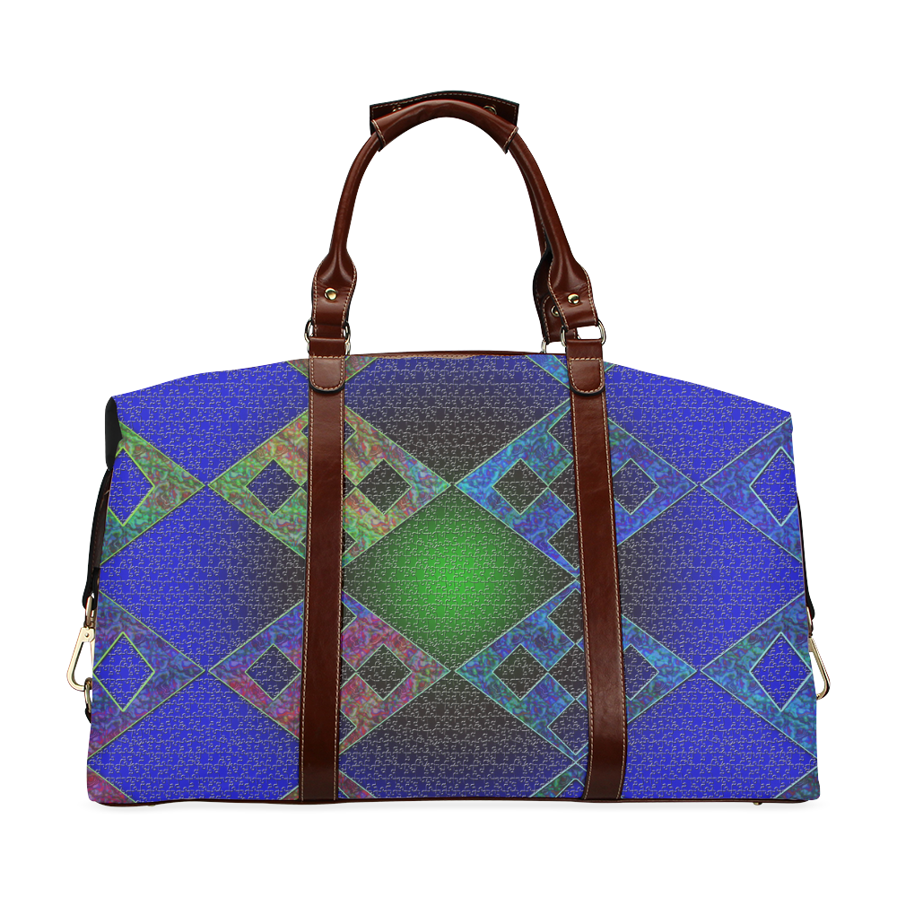 Bluish Elements Classic Travel Bag (Model 1643)