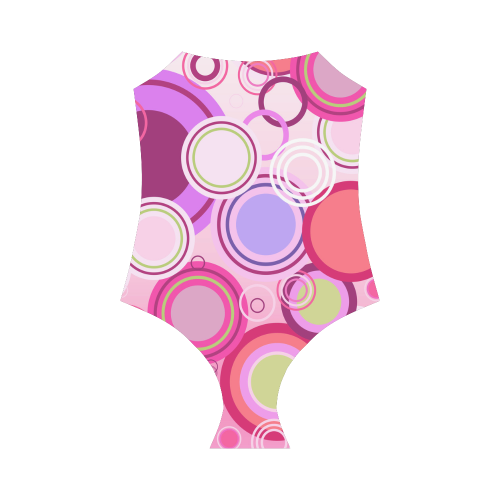 Pink Bubble Pop Strap Swimsuit ( Model S05)