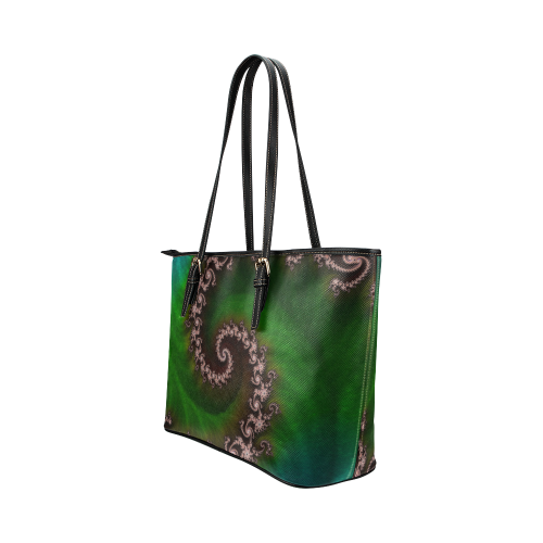 Benthic Saltlife Small Tote - Coral Reef Treasure Hunter Leather Tote Bag/Small (Model 1651)