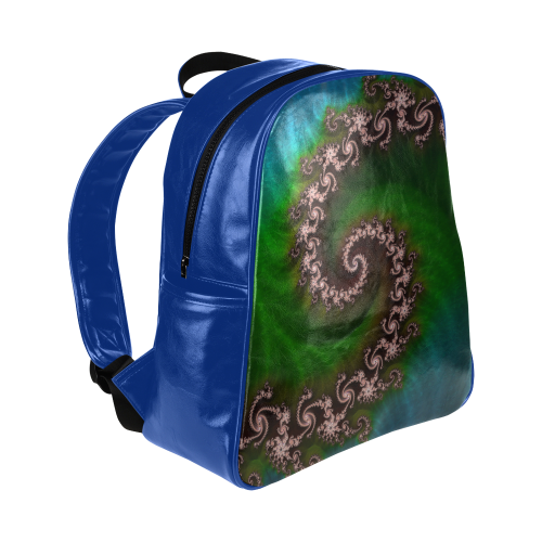 Benthic Saltlife Side-Pocket Blue Backpack - Coral Reef Treasure Hunter Multi-Pockets Backpack (Model 1636)