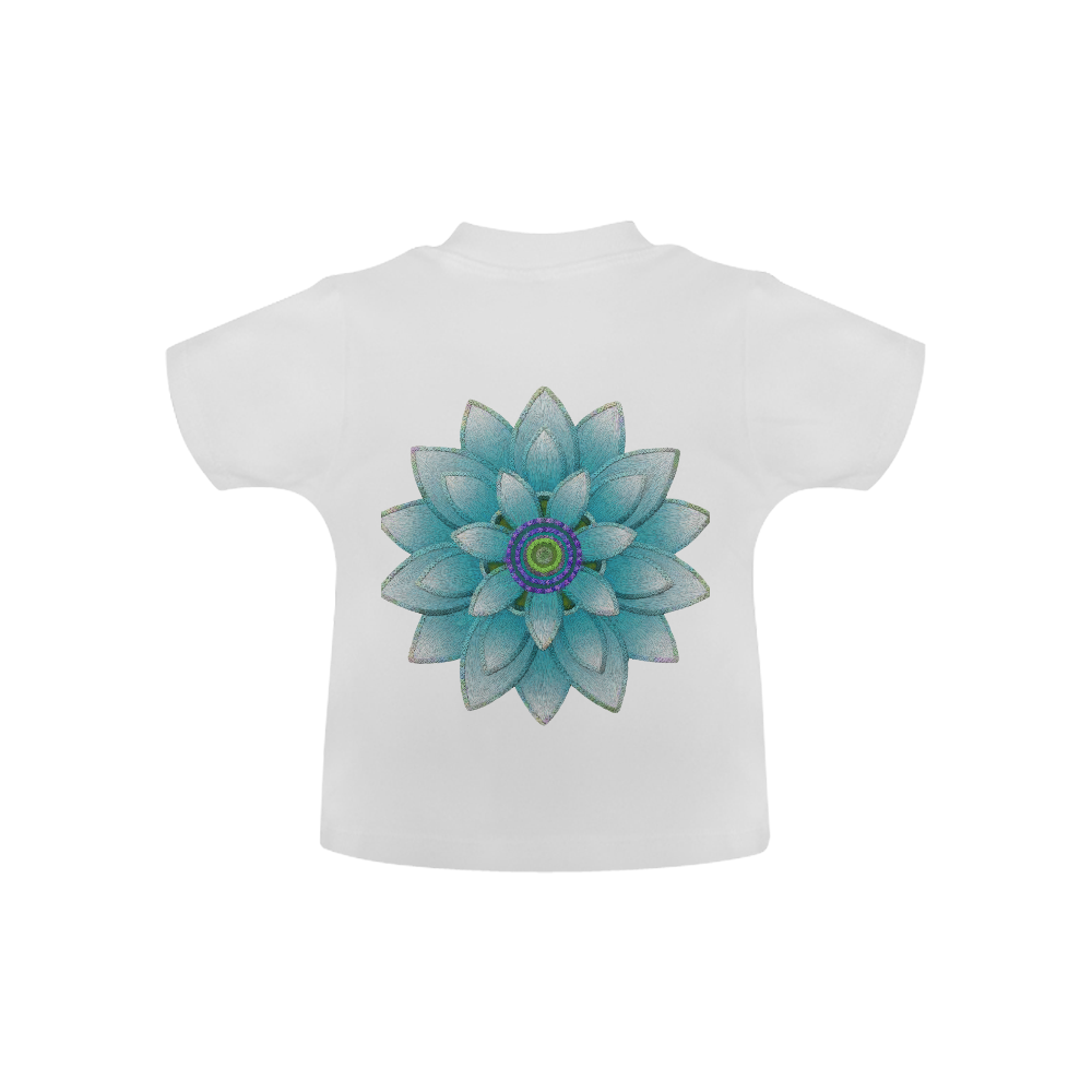 Turquoise Lotus Baby Classic T-Shirt (Model T30)