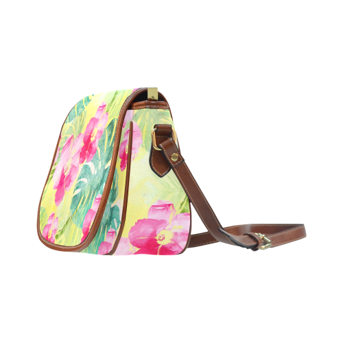 Tropical Dream Saddle Bag/Small (Model 1649) Full Customization