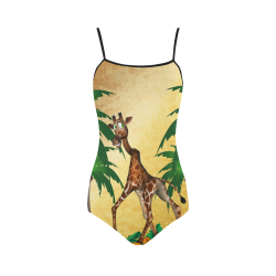 Pastel Giraffe Print Strap Swimsuit ( Model S05) | ID: D1995430