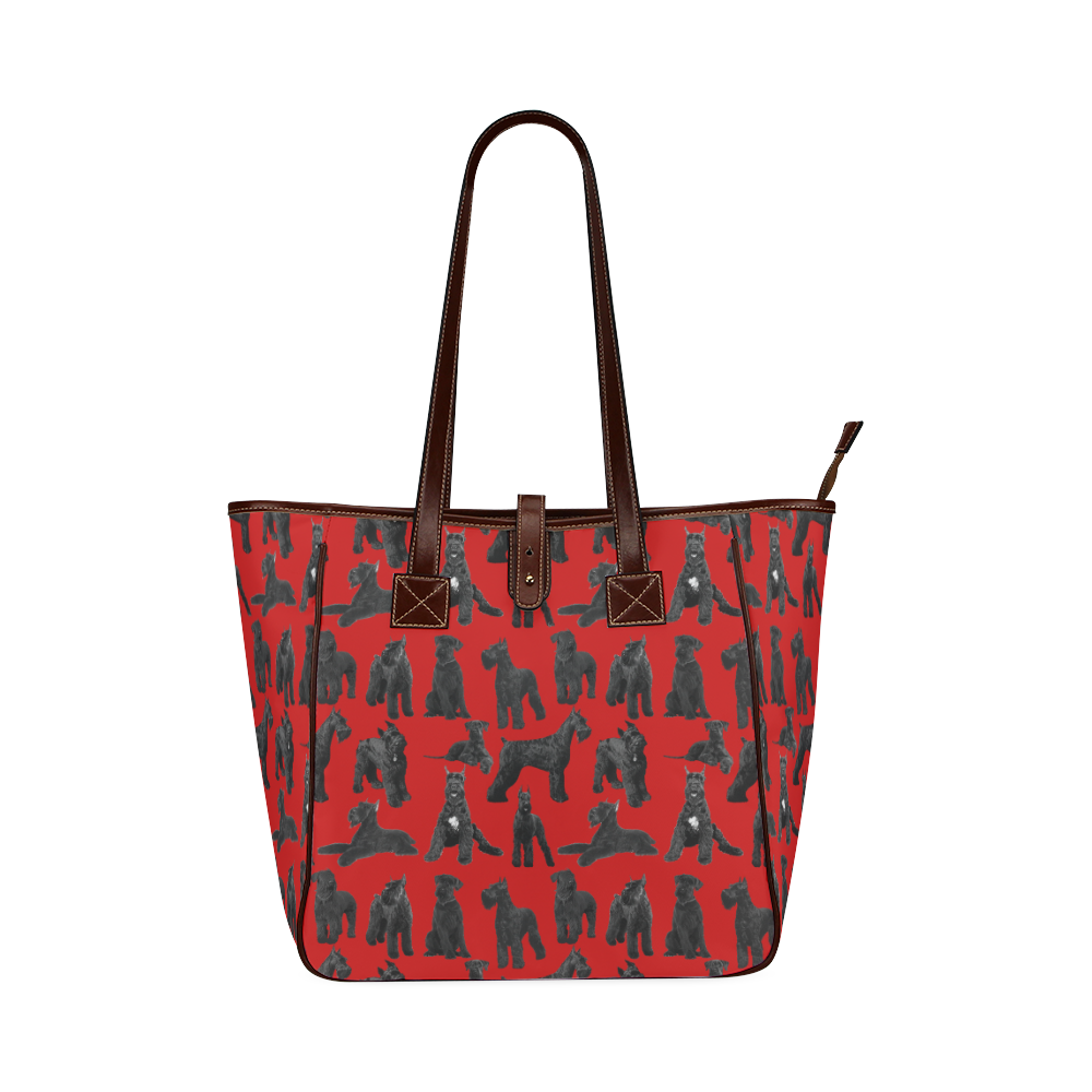 Giant Schnauzer red Classic Tote Bag (Model 1644)