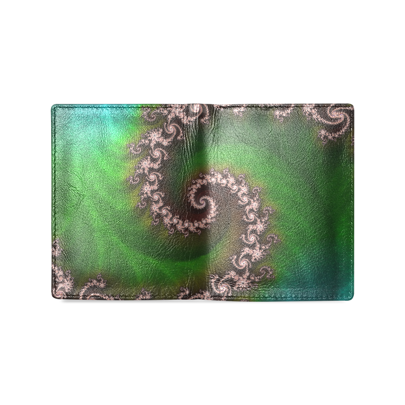 Benthic Saltlife Leather Wallet for Men - Coral Reef Treasure Hunter Men's Leather Wallet (Model 1612)