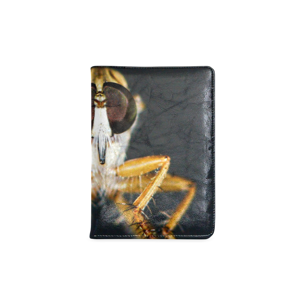 Close up macro of a Robber Fly - Efferia albibarbis Custom NoteBook A5