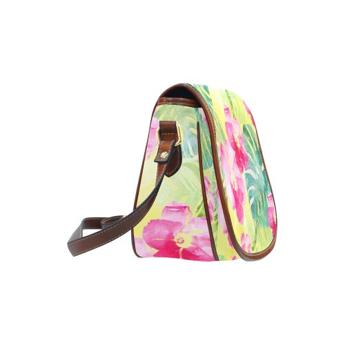 Tropical Dream Saddle Bag/Small (Model 1649) Full Customization