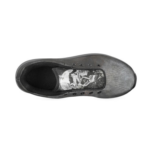 Dark Gothic Skull Women’s Running Shoes (Model 020)