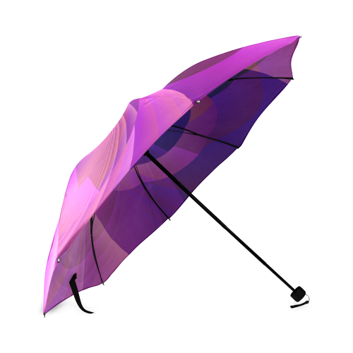Infinity Abstract in Blue and Purple Foldable Umbrella (Model U01)