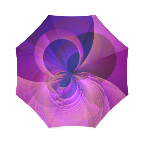 Infinity Abstract in Blue and Purple Foldable Umbrella (Model U01)