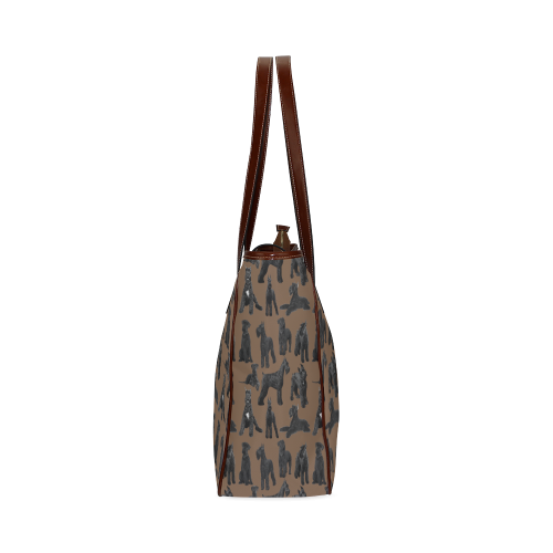 Giant Schnauzer brown Classic Tote Bag (Model 1644)