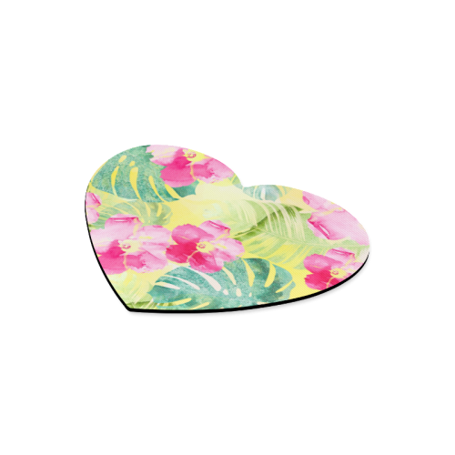 Tropical Dream Heart-shaped Mousepad