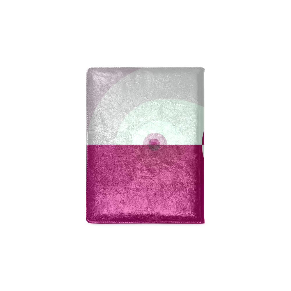 pink and white abstract fractal Custom NoteBook B5