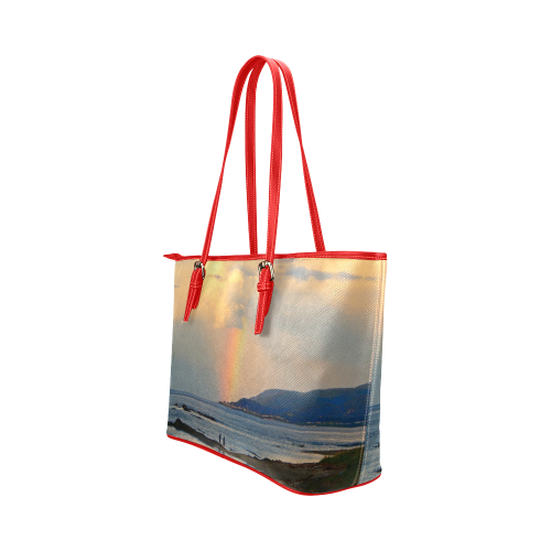 Rainbow Walk Leather Tote Bag/Large (Model 1651)
