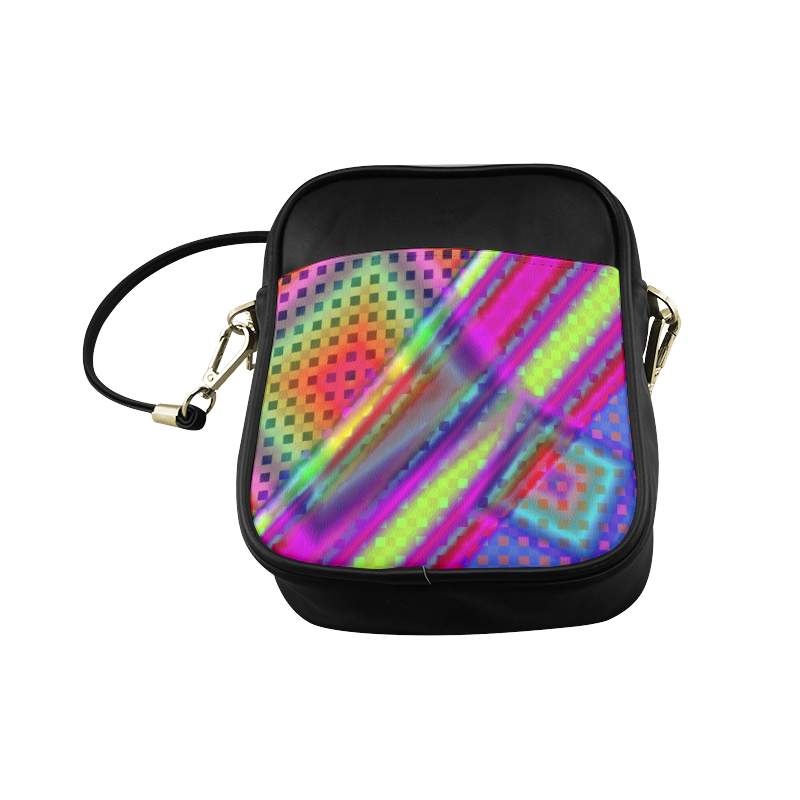 Plaid Design 3D Colours Sling Bag (Model 1627)