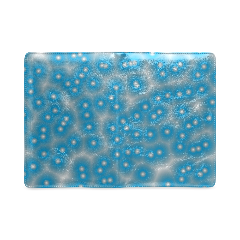 blue and white dots Custom NoteBook A5