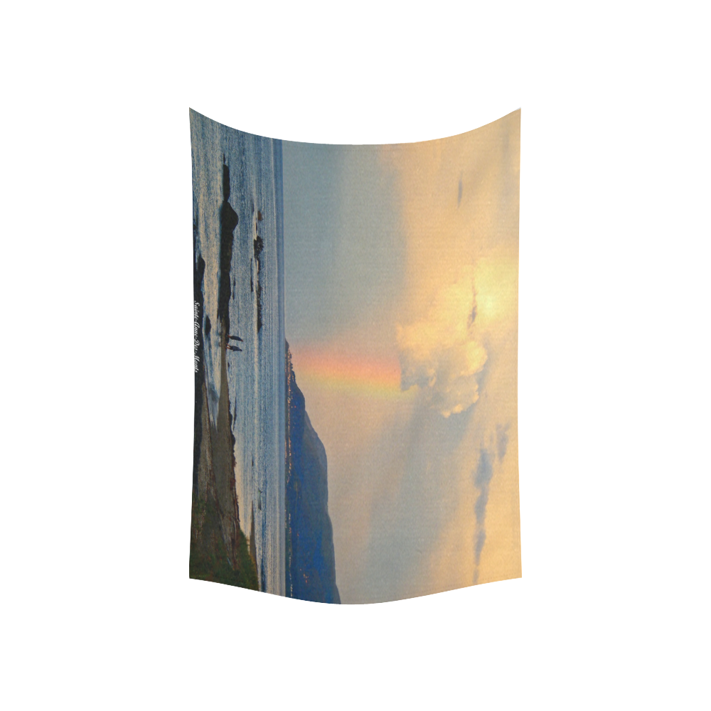 Rainbow Walk Cotton Linen Wall Tapestry 60"x 40"