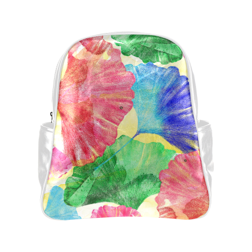 Ginkgo Leaves Multi-Pockets Backpack (Model 1636)