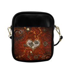 Steampunk, wonderful hearts Sling Bag (Model 1627)