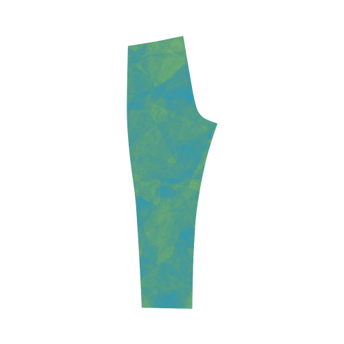 blue and green Capri Legging (Model L02)