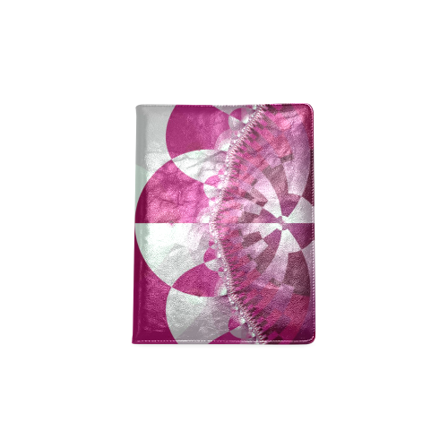 pink and white abstract fractal Custom NoteBook B5