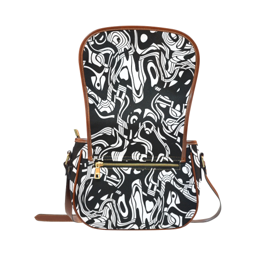 squiggly Saddle Bag/Small (Model 1649) Full Customization