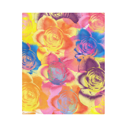Roses Duvet Cover 86"x70" ( All-over-print)