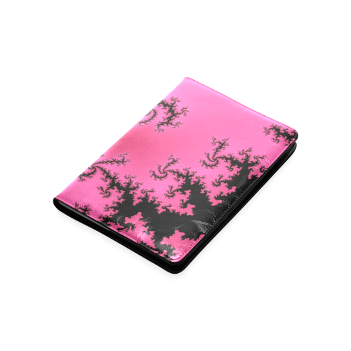 pink and black fractal Custom NoteBook A5