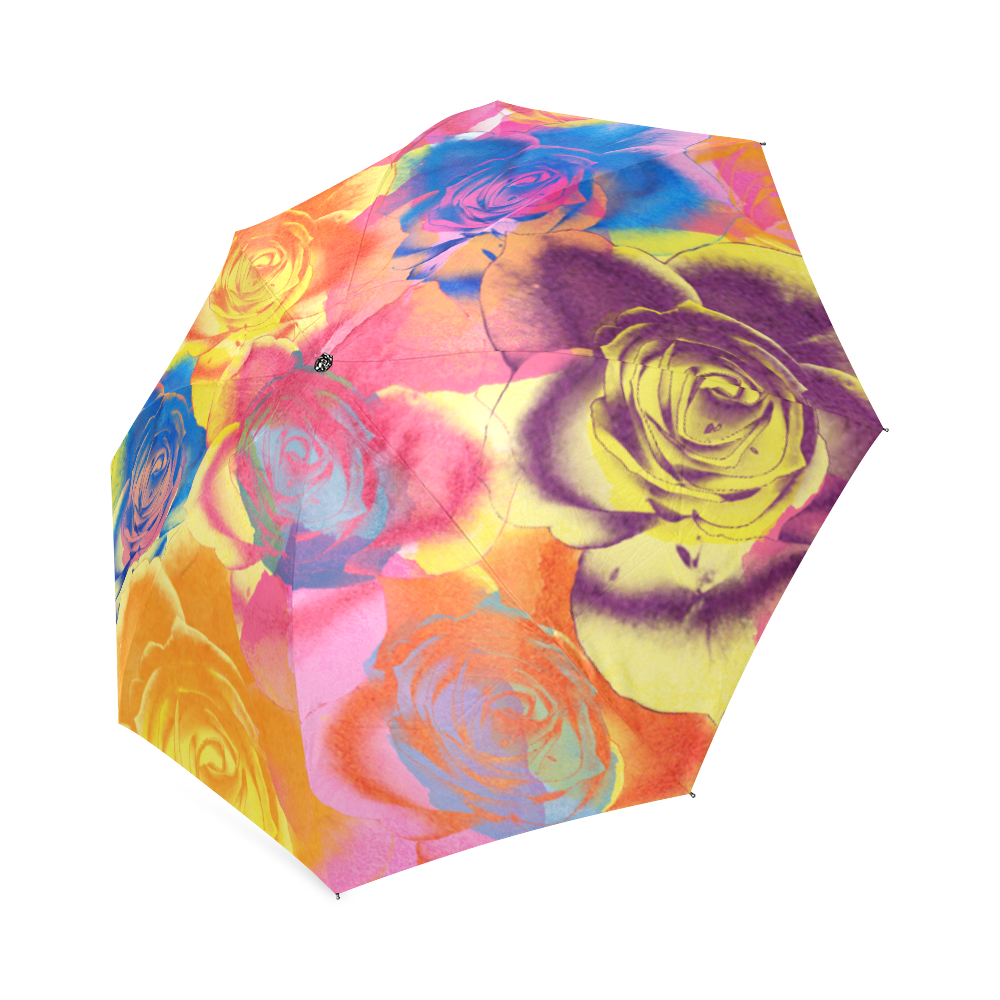 Roses Foldable Umbrella (Model U01)