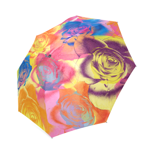 Roses Foldable Umbrella (Model U01)