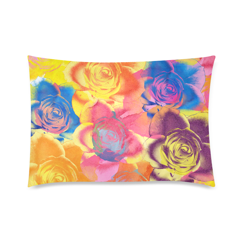 Roses Custom Zippered Pillow Case 20"x30"(Twin Sides)