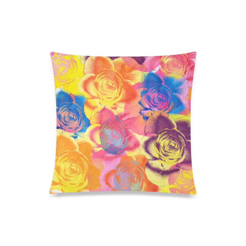 Roses Custom Zippered Pillow Case 20"x20"(Twin Sides)